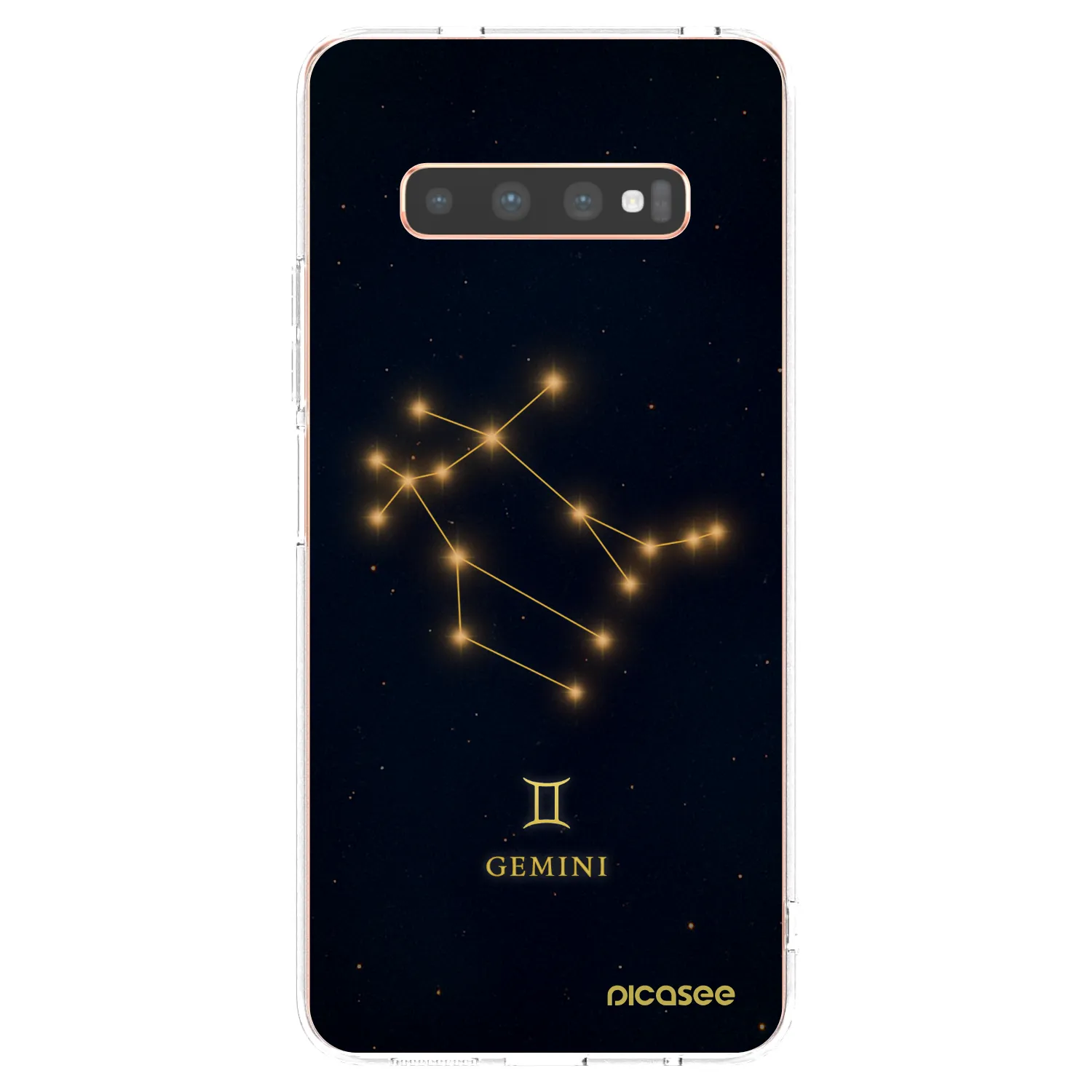Picasee silikonski prozorni ovitek za Samsung Galaxy S10 Plus G975 - GEMINI