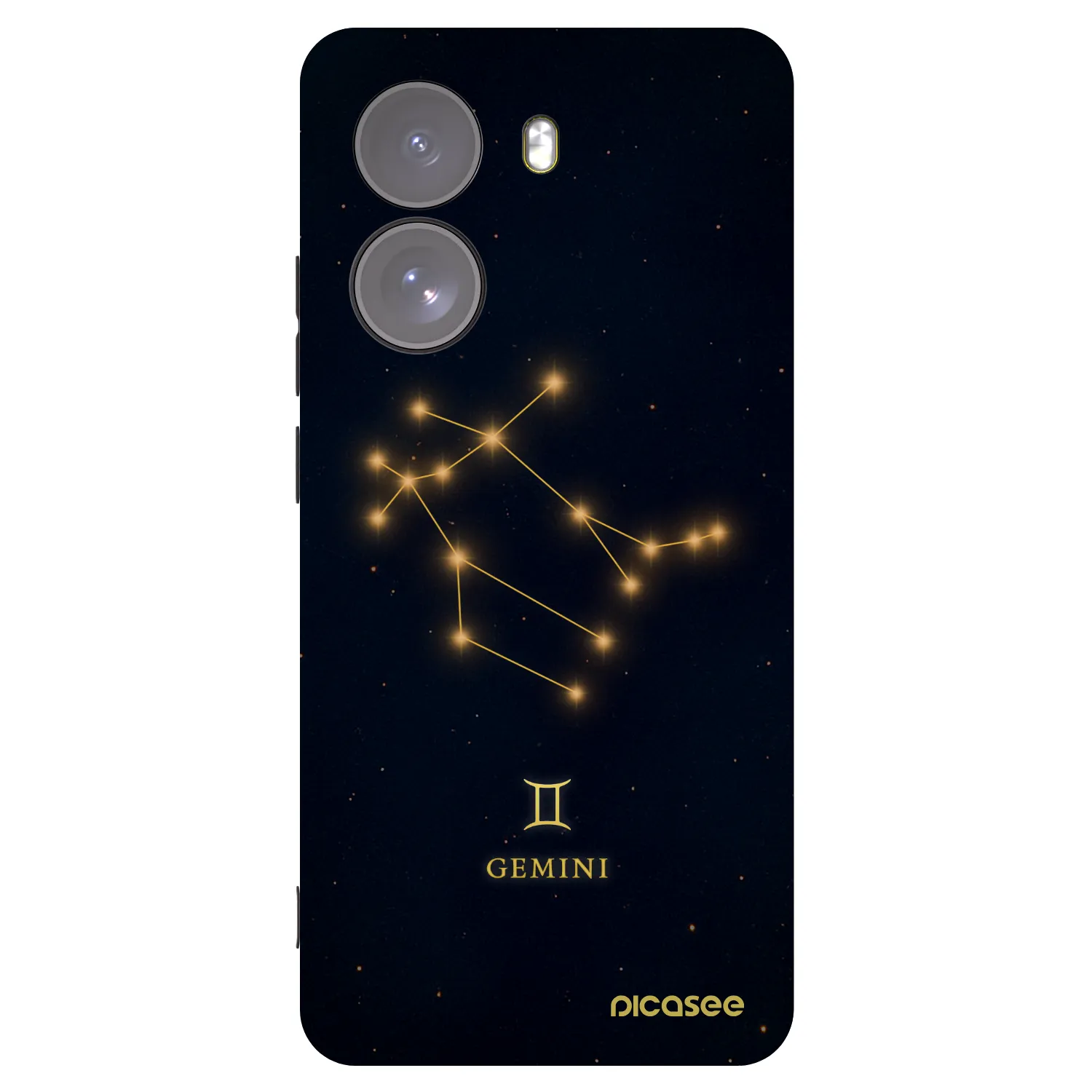 Picasee silikonski črni ovitek za Xiaomi Poco X7 - GEMINI