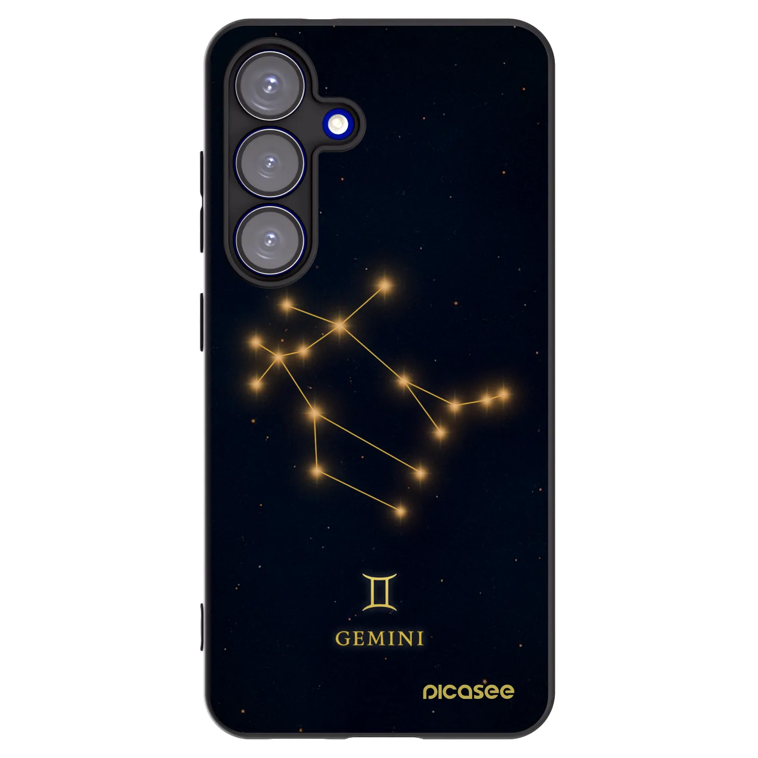 Picasee silikonski črni ovitek za Samsung Galaxy S25 5G - GEMINI