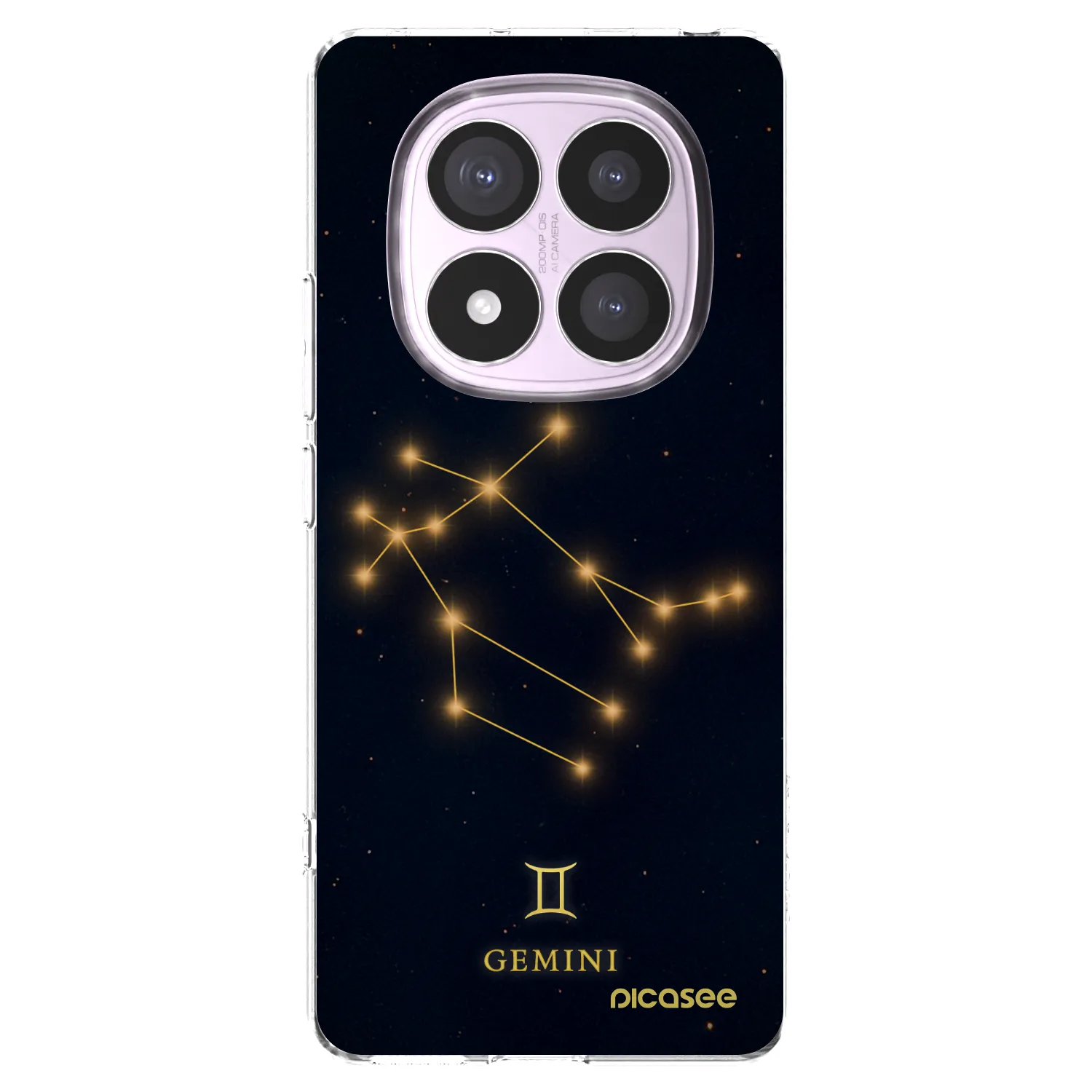 Picasee silikonski prozorni ovitek za Xiaomi Redmi Note 14 Pro 4G - GEMINI