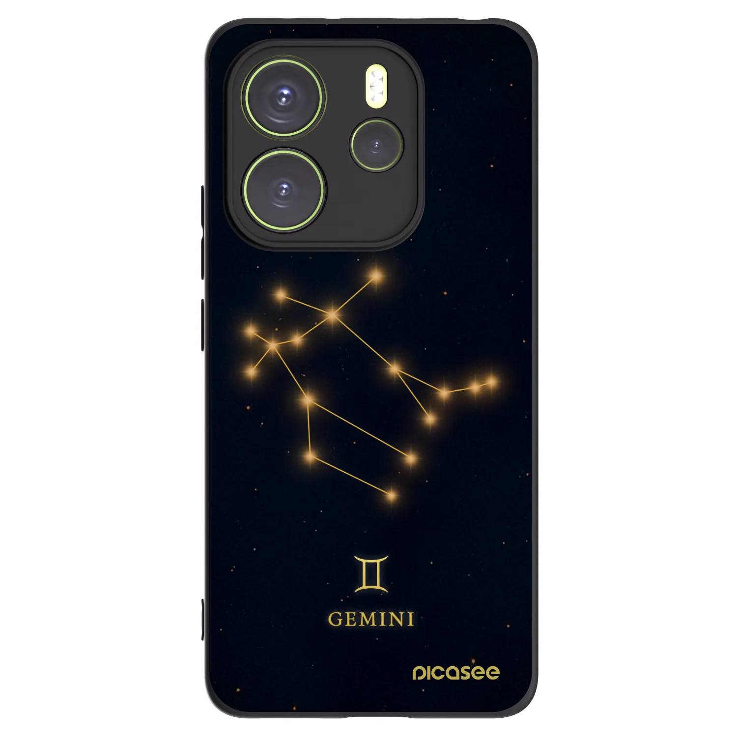 Picasee silikonski črni ovitek za Xiaomi Redmi Note 14 4G - GEMINI