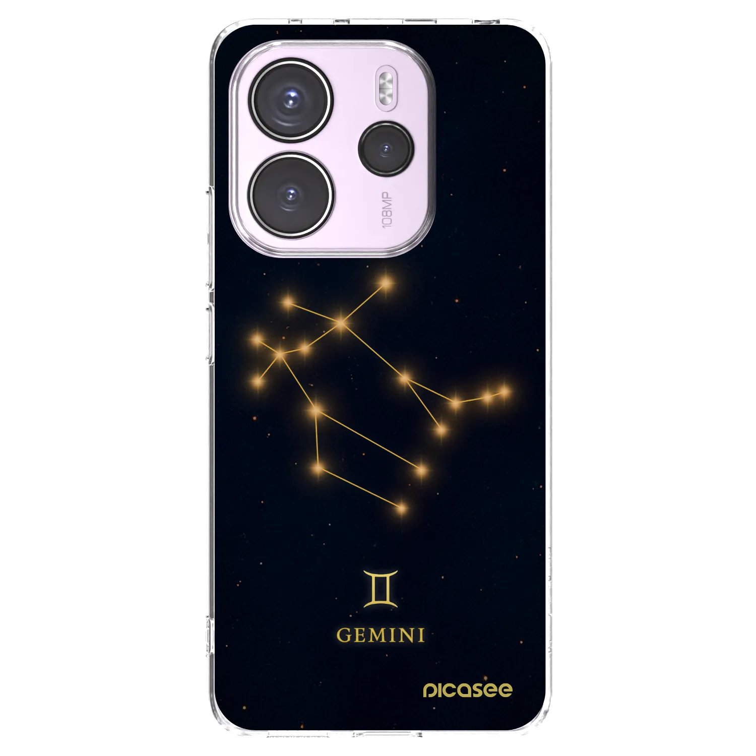Picasee silikonski prozorni ovitek za Xiaomi Redmi Note 14 4G - GEMINI