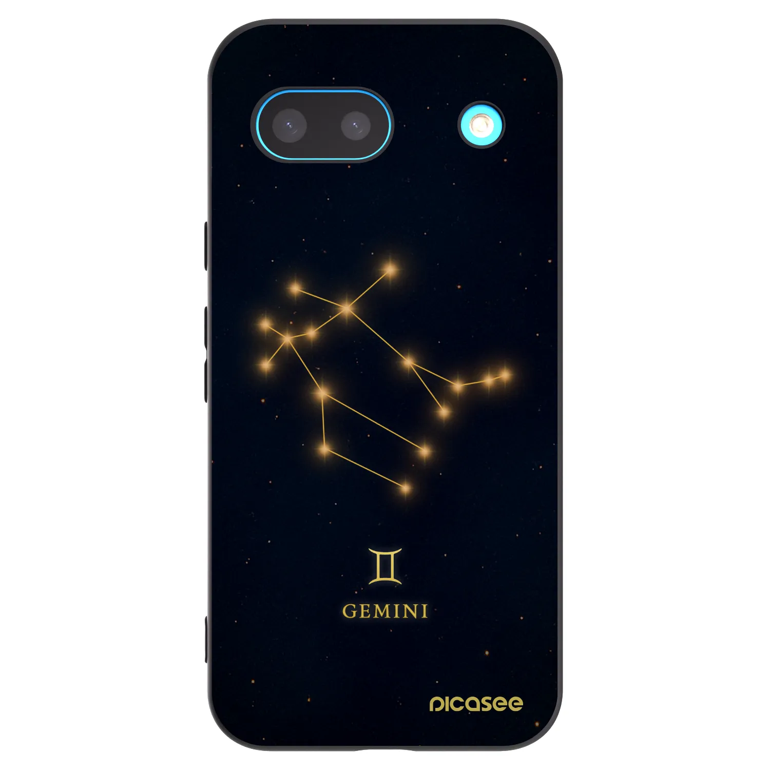 Picasee silikonski črni ovitek za Google Pixel 8 - GEMINI