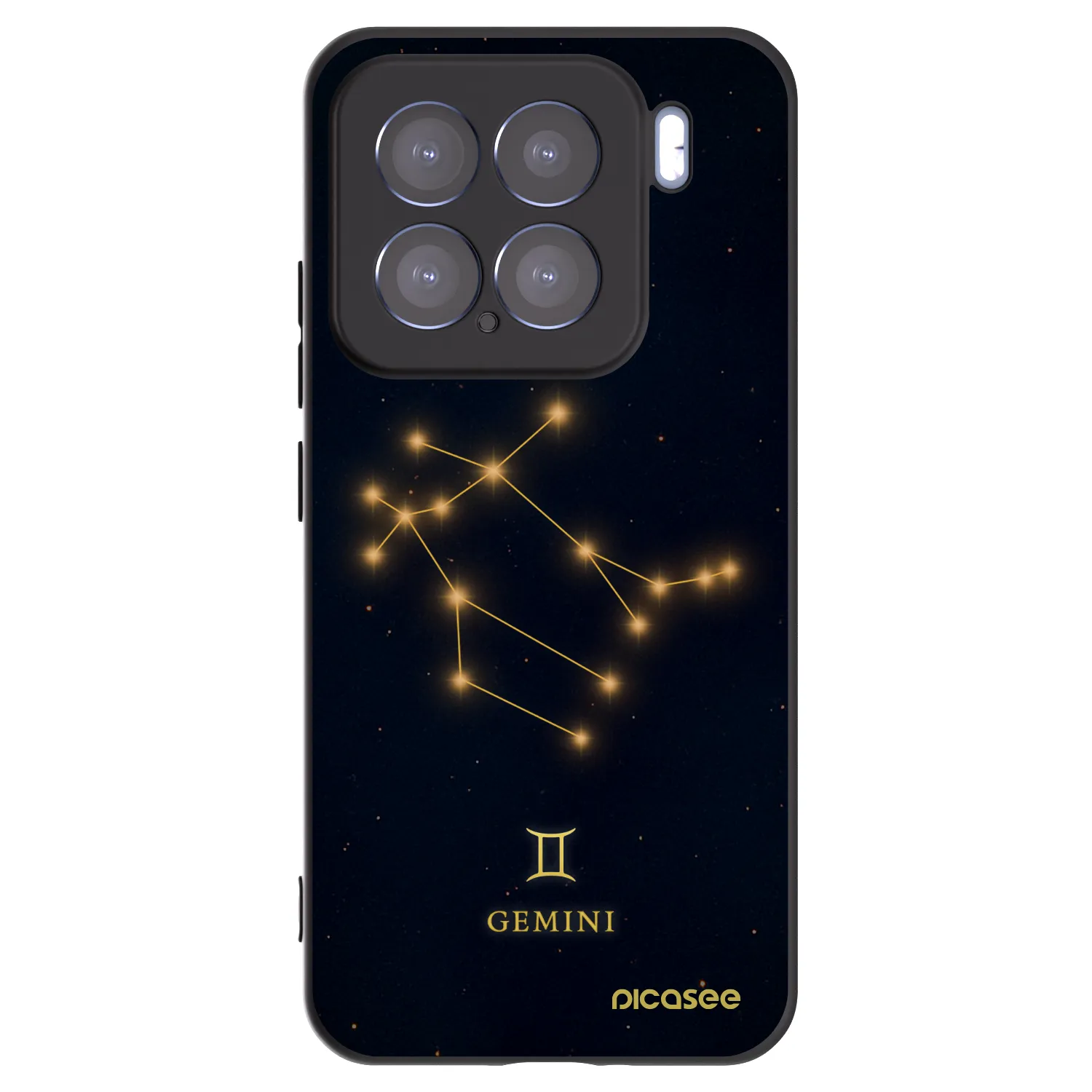 Picasee silikonski črni ovitek za Xiaomi 15 - GEMINI