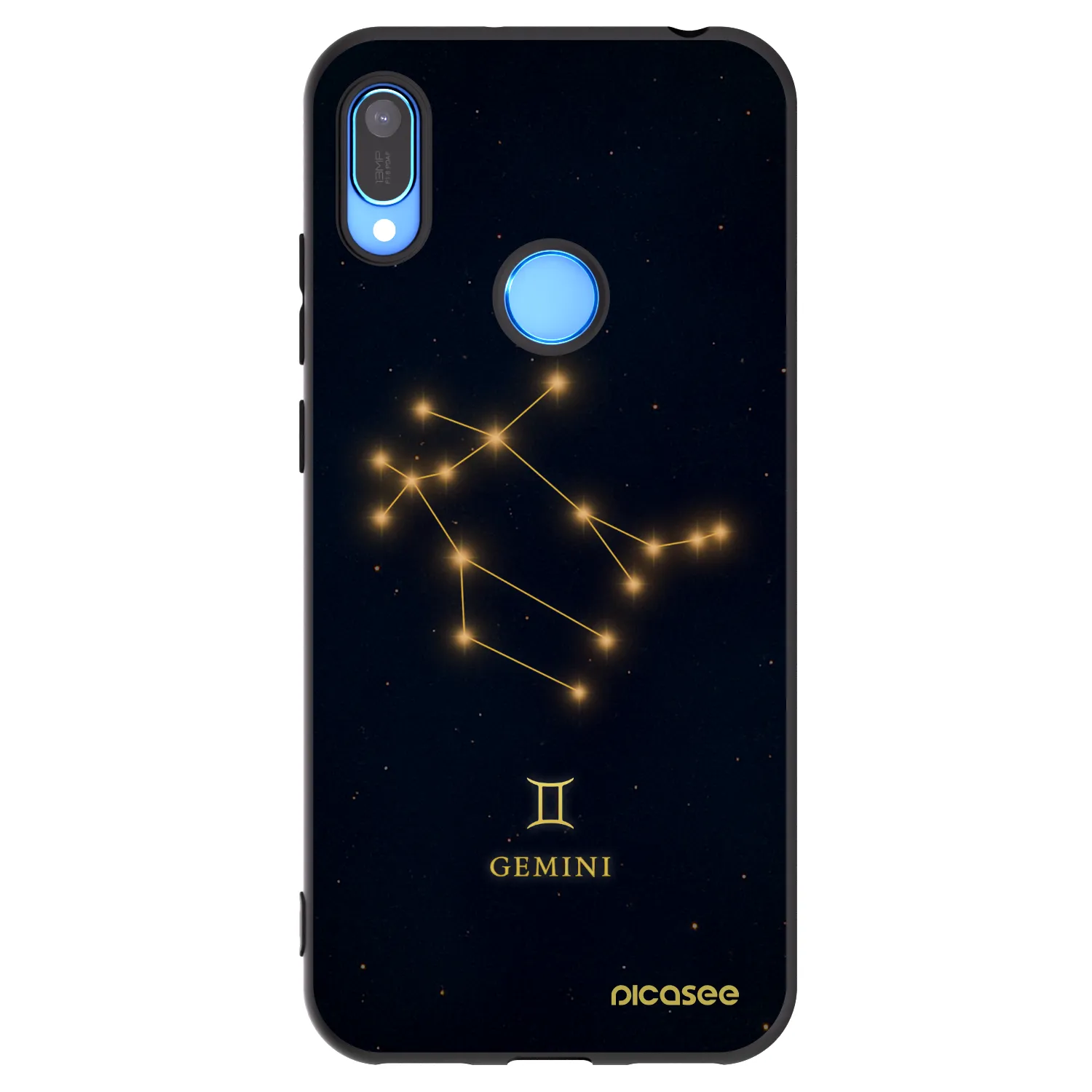 Picasee silikonski črni ovitek za Huawei Y6 2019 - GEMINI