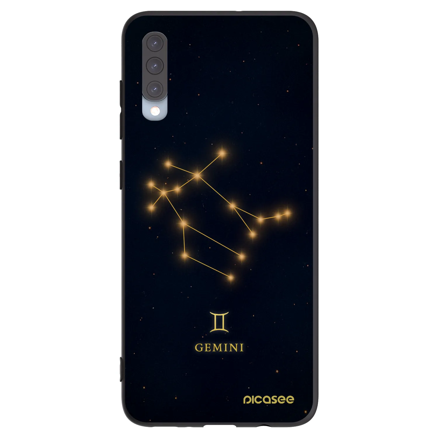 Picasee silikonski črni ovitek za Samsung Galaxy A70 A705F - GEMINI
