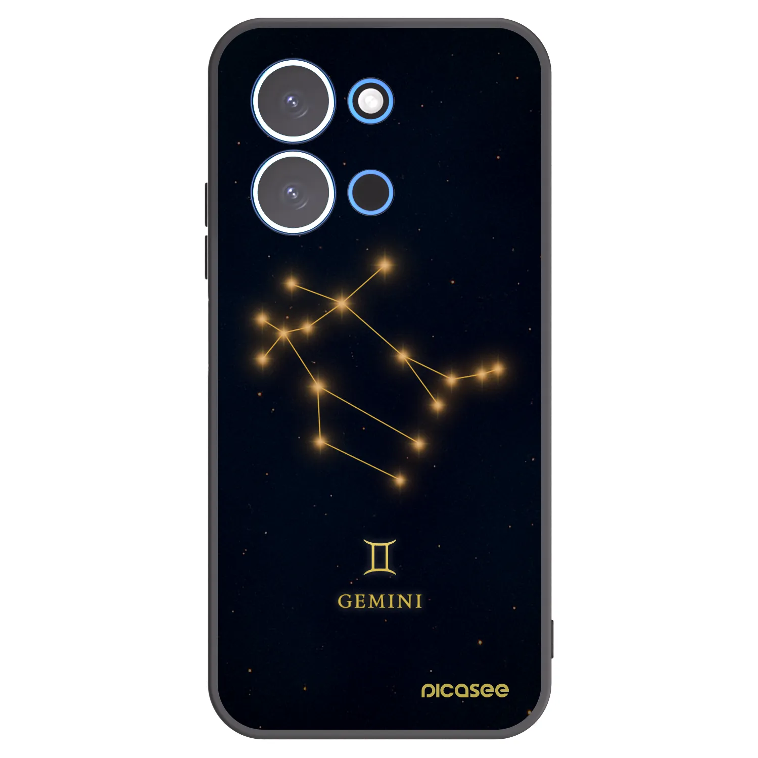 Picasee silikonski črni ovitek za Xiaomi Redmi 15C 4G - GEMINI