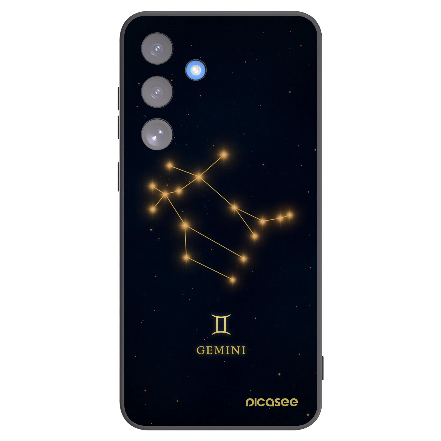 Picasee silikonski črni ovitek za Samsung Galaxy S25 FE 5G - GEMINI