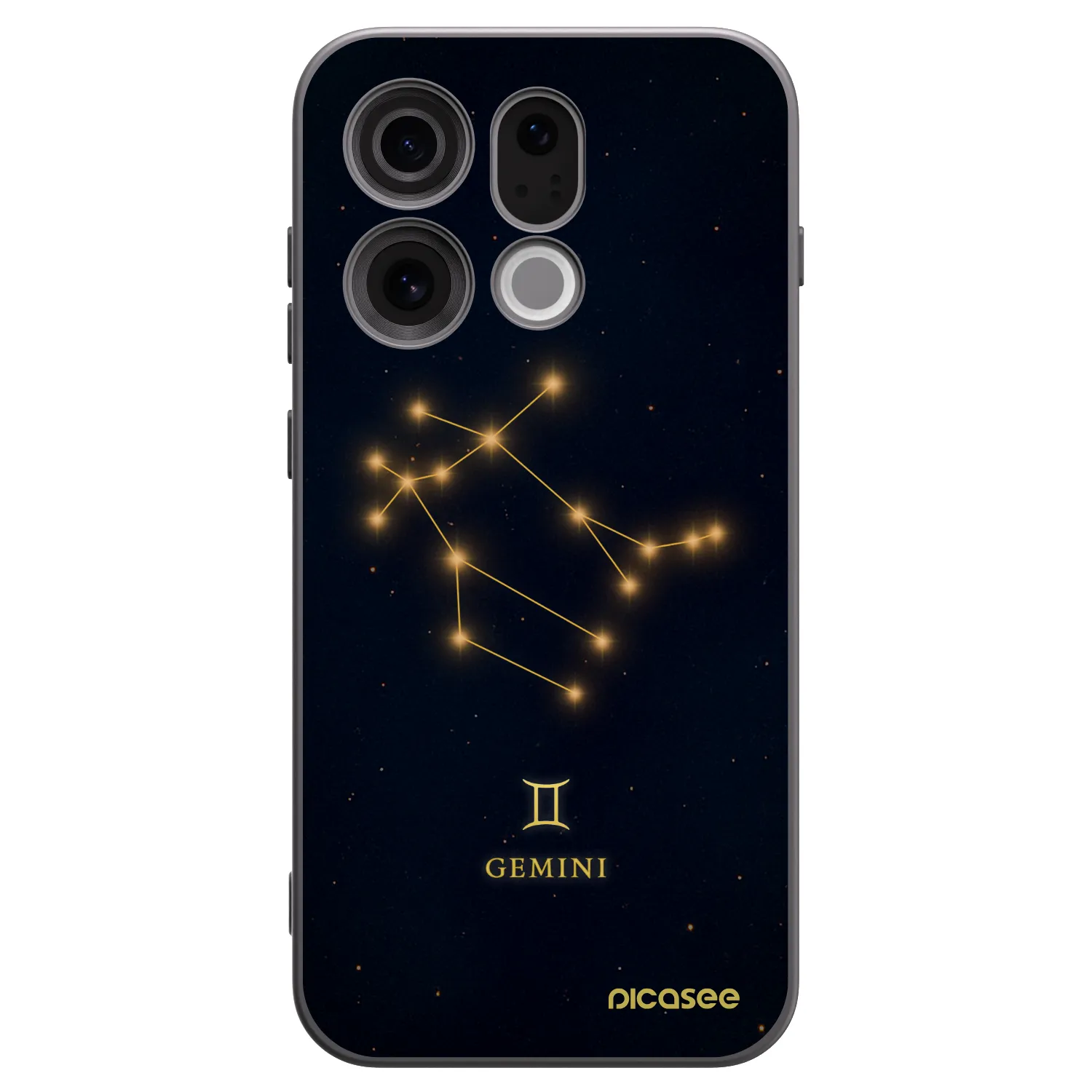 Picasee silikonski črni ovitek za OPPO Find X9 - GEMINI