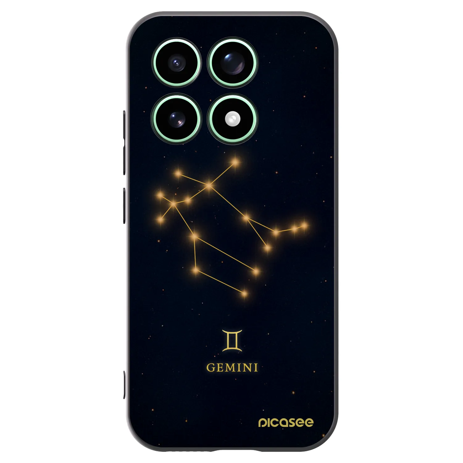 Picasee silikonski črni ovitek za Xiaomi 17 - GEMINI