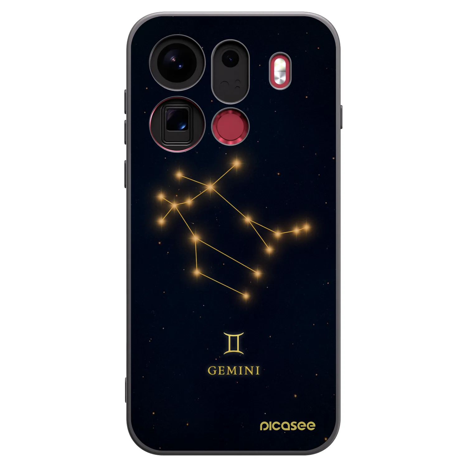 Picasee silikonski črni ovitek za OPPO Find X9 Pro - GEMINI