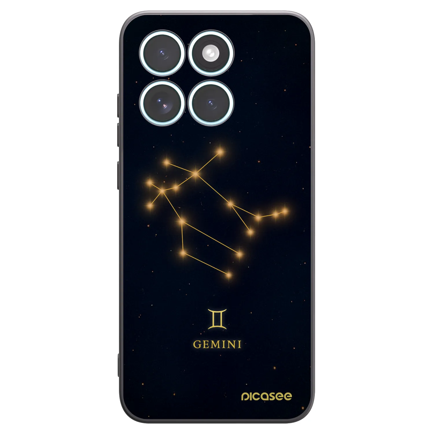 Picasee silikonski črni ovitek za Motorola Edge 70 Fusion - GEMINI