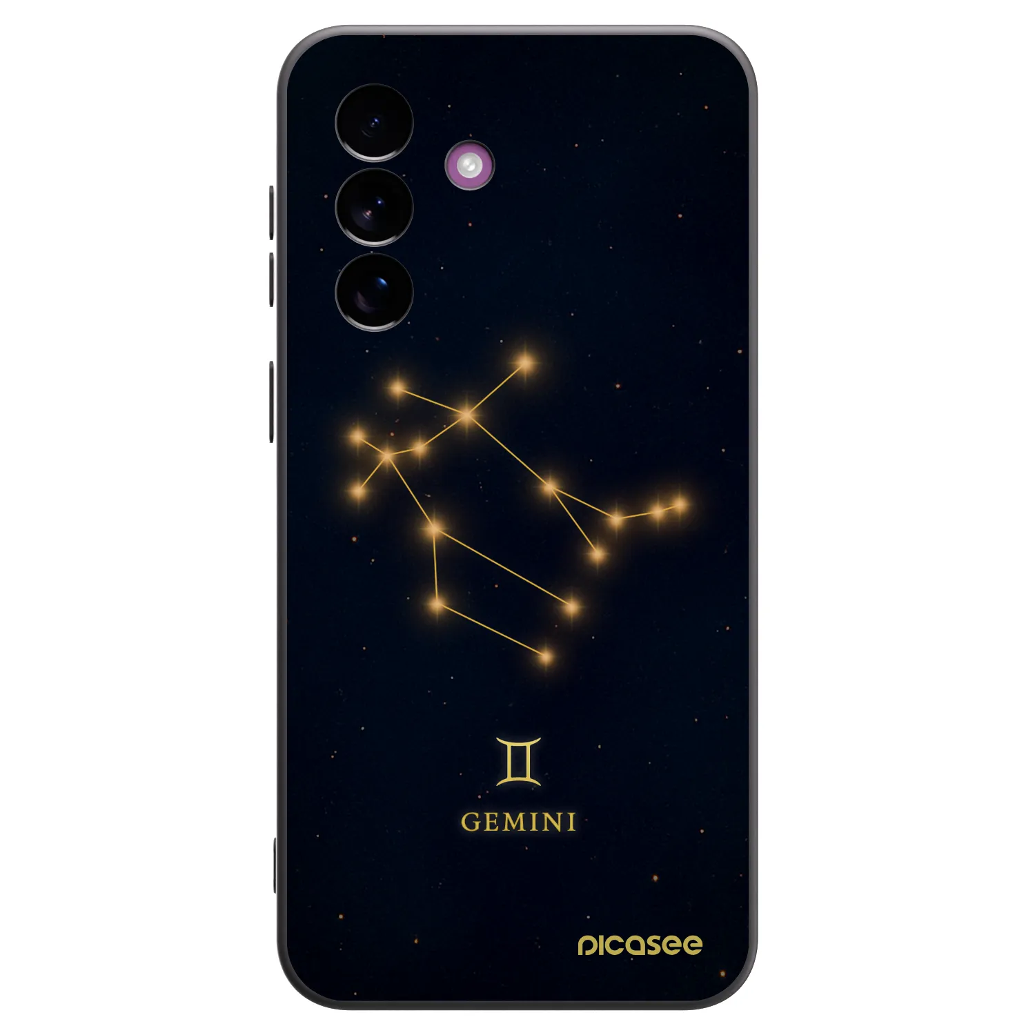 Picasee silikonski črni ovitek za Samsung Galaxy A37 - GEMINI