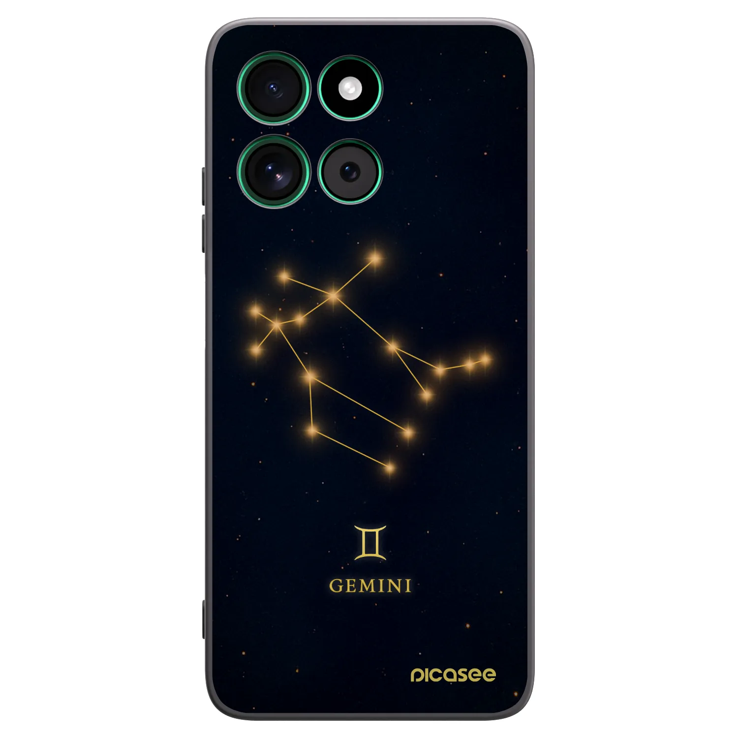 Picasee silikonski črni ovitek za Motorola Moto G57 Power - GEMINI