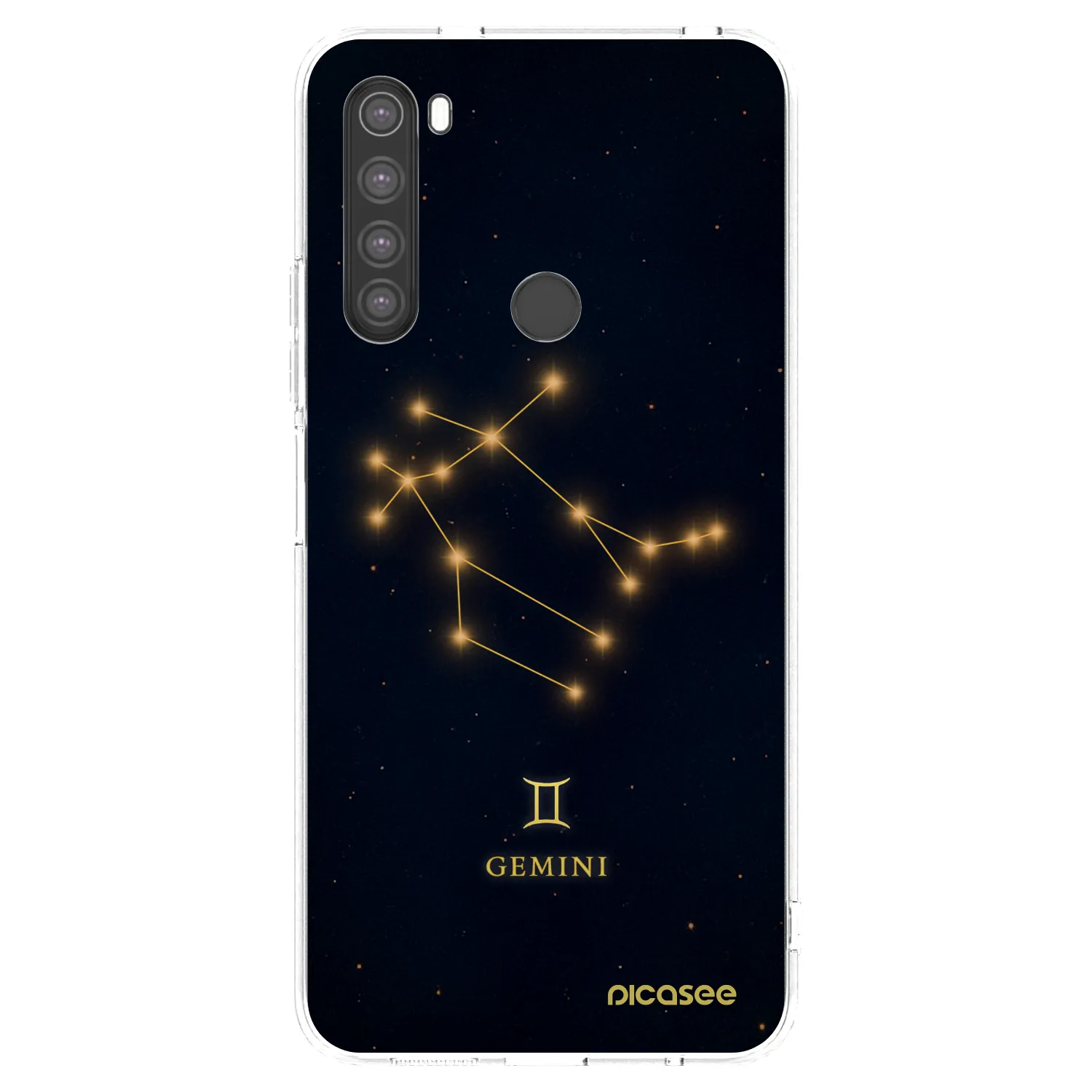 Picasee silikonski prozorni ovitek za Xiaomi Redmi Note 8 - GEMINI