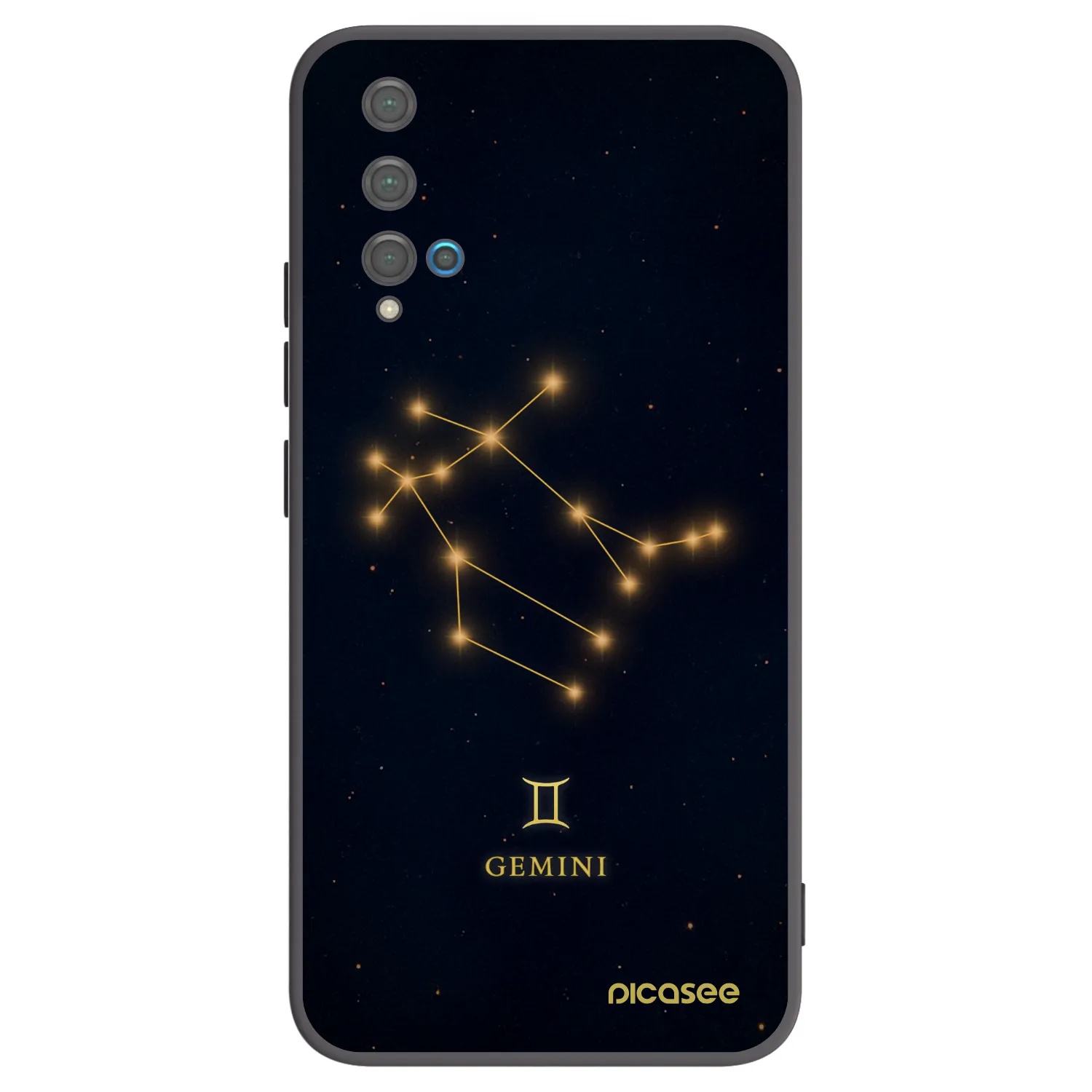 Picasee silikonski črni ovitek za Huawei Nova 5T - GEMINI