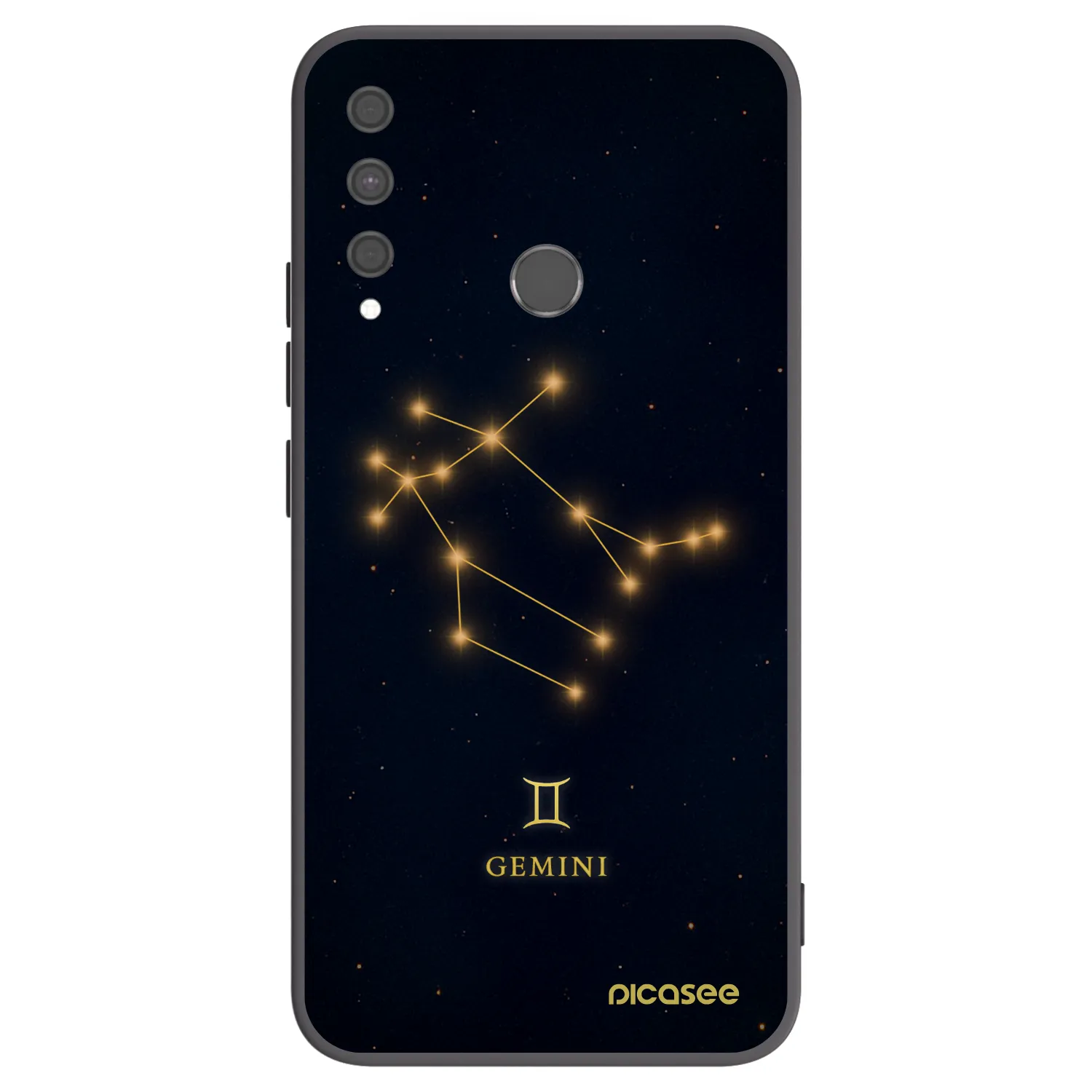 Picasee silikonski črni ovitek za Huawei P40 Lite E - GEMINI