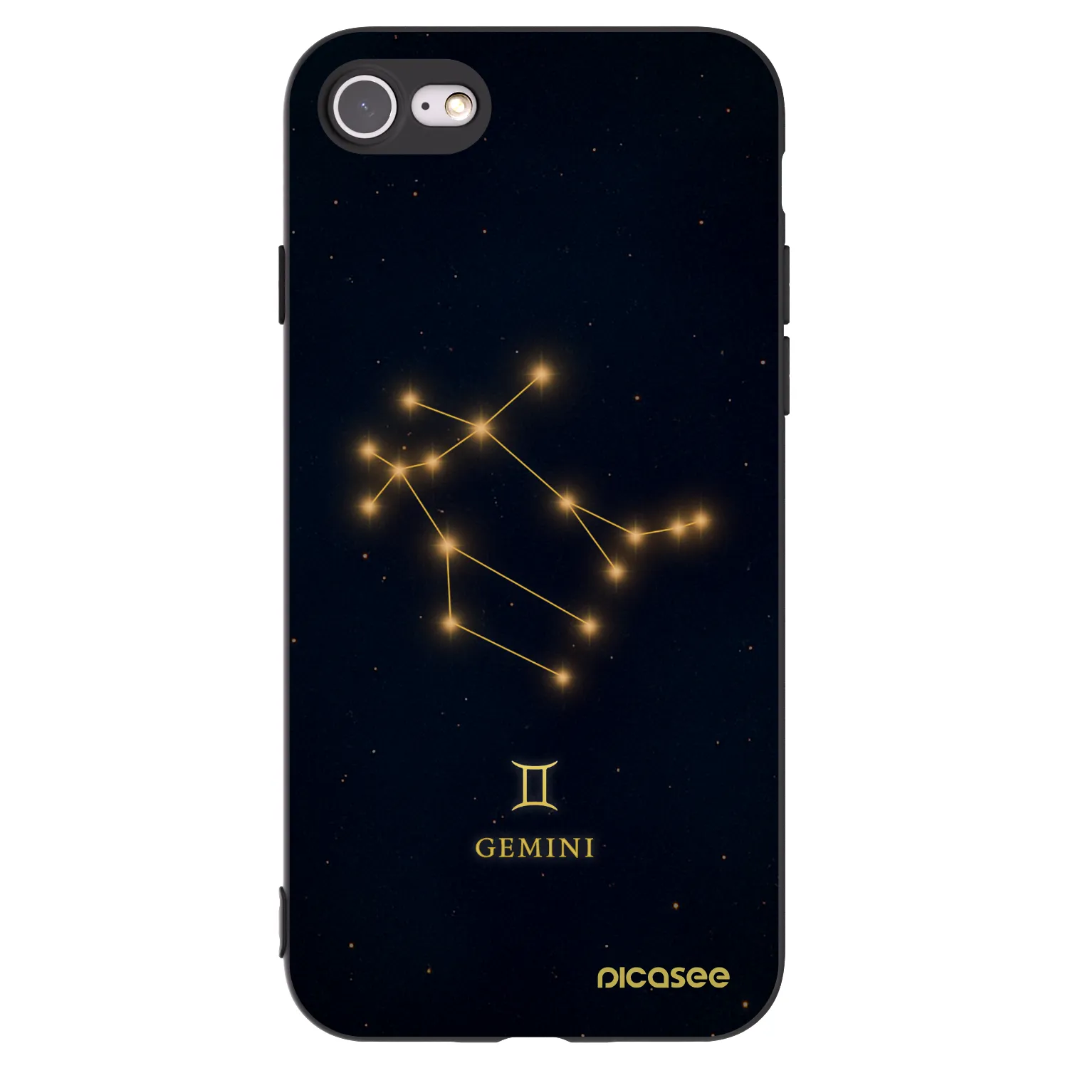 Picasee silikonski črni ovitek za Apple iPhone SE 2020 - GEMINI