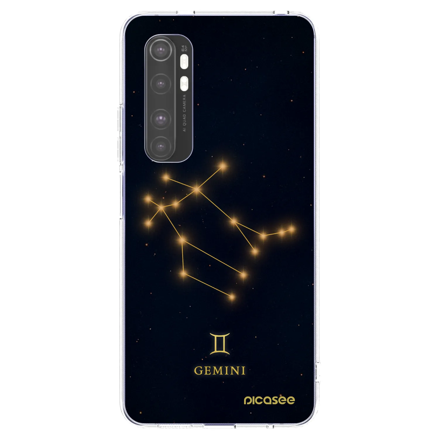 Picasee silikonski prozorni ovitek za Xiaomi Mi Note 10 Lite - GEMINI