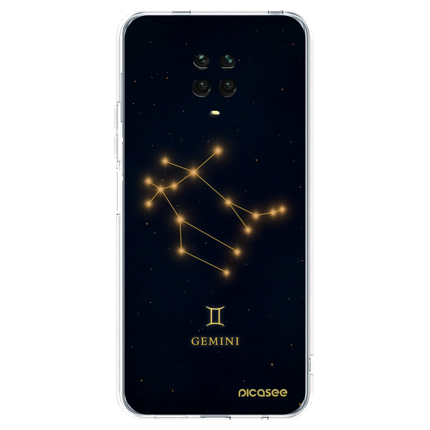 Picasee silikonski prozorni ovitek za Xiaomi Redmi Note 9S - GEMINI
