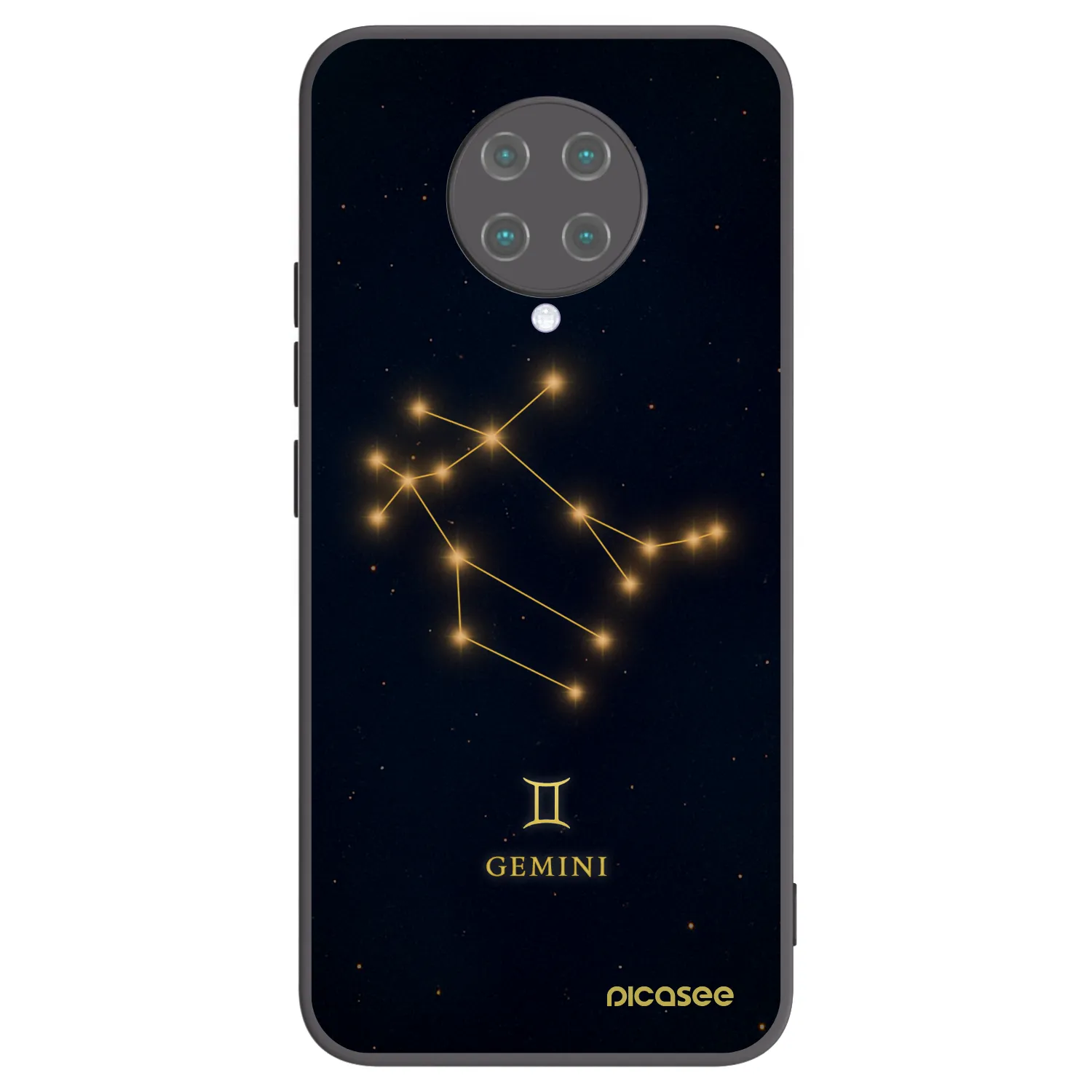 Picasee silikonski črni ovitek za Xiaomi Poco F2 Pro - GEMINI