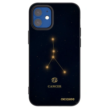 Picasee silikonski črni ovitek za Apple iPhone 12 mini - CANCER