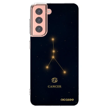 Picasee silikonski prozorni ovitek za Samsung Galaxy S21 5G G991B - CANCER