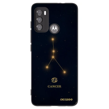 Picasee silikonski črni ovitek za Motorola Moto G60 - CANCER