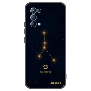 Picasee silikonski črni ovitek za OPPO Reno 5 5G - CANCER