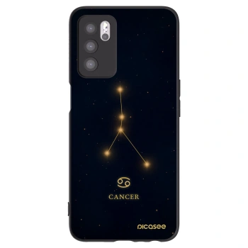 Picasee silikonski črni ovitek za OPPO A16s - CANCER