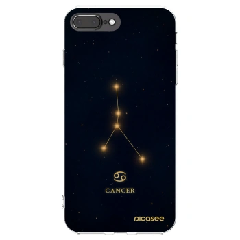 Picasee silikonski prozorni ovitek za Apple iPhone 8 Plus - CANCER