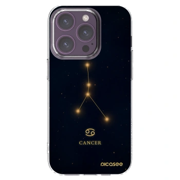 Picasee silikonski prozorni ovitek za Apple iPhone 14 Pro - CANCER