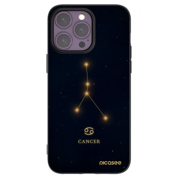 Picasee silikonski črni ovitek za Apple iPhone 14 Pro Max - CANCER