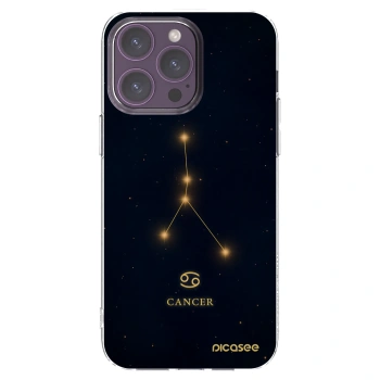 Picasee silikonski prozorni ovitek za Apple iPhone 14 Pro Max - CANCER