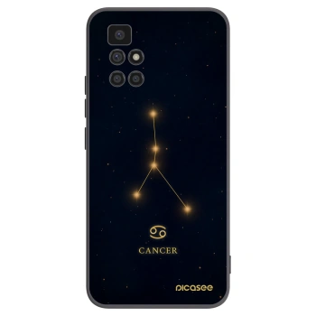Picasee silikonski črni ovitek za Xiaomi Redmi 10 (2022) - CANCER