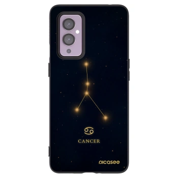 Picasee silikonski črni ovitek za OnePlus 9 - CANCER