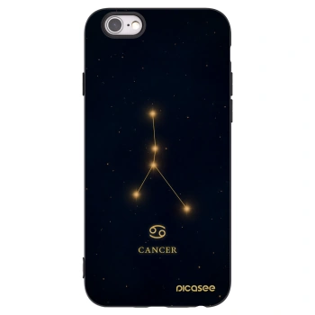 Picasee silikonski črni ovitek za Apple iPhone 6/6S - CANCER