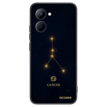 Picasee silikonski črni ovitek za Realme C33 (2023) - CANCER