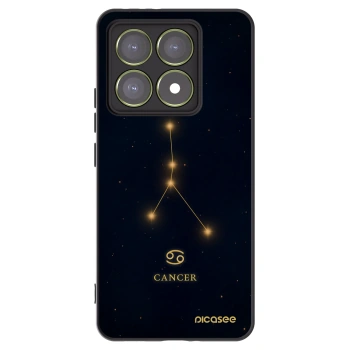 Picasee silikonski črni ovitek za Xiaomi 14T - CANCER