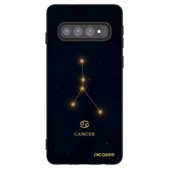 Picasee silikonski črni ovitek za Samsung Galaxy S10 G973 - CANCER