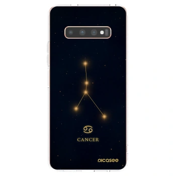 Picasee silikonski prozorni ovitek za Samsung Galaxy S10 Plus G975 - CANCER