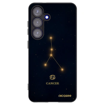 Picasee silikonski črni ovitek za Samsung Galaxy S25 5G - CANCER
