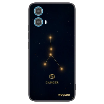 Picasee silikonski črni ovitek za Motorola Moto G34 5G - CANCER
