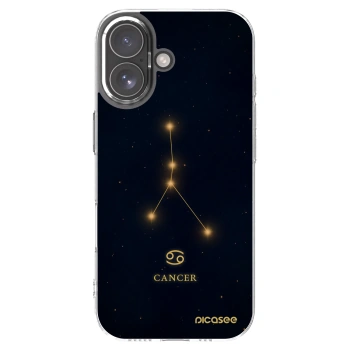 Picasee silikonski prozorni ovitek za Apple iPhone 17 - CANCER