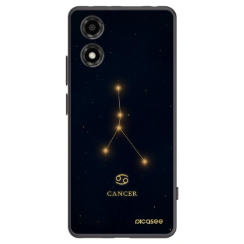 Picasee silikonski črni ovitek za Motorola Moto E14 - CANCER