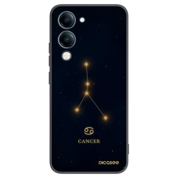 Picasee silikonski črni ovitek za Vivo Y29s 5G - CANCER