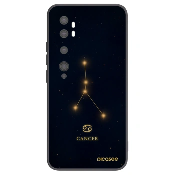Picasee silikonski črni ovitek za Xiaomi Mi Note 10 (Pro) - CANCER