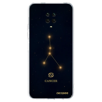 Picasee silikonski prozorni ovitek za Xiaomi Redmi Note 9S - CANCER