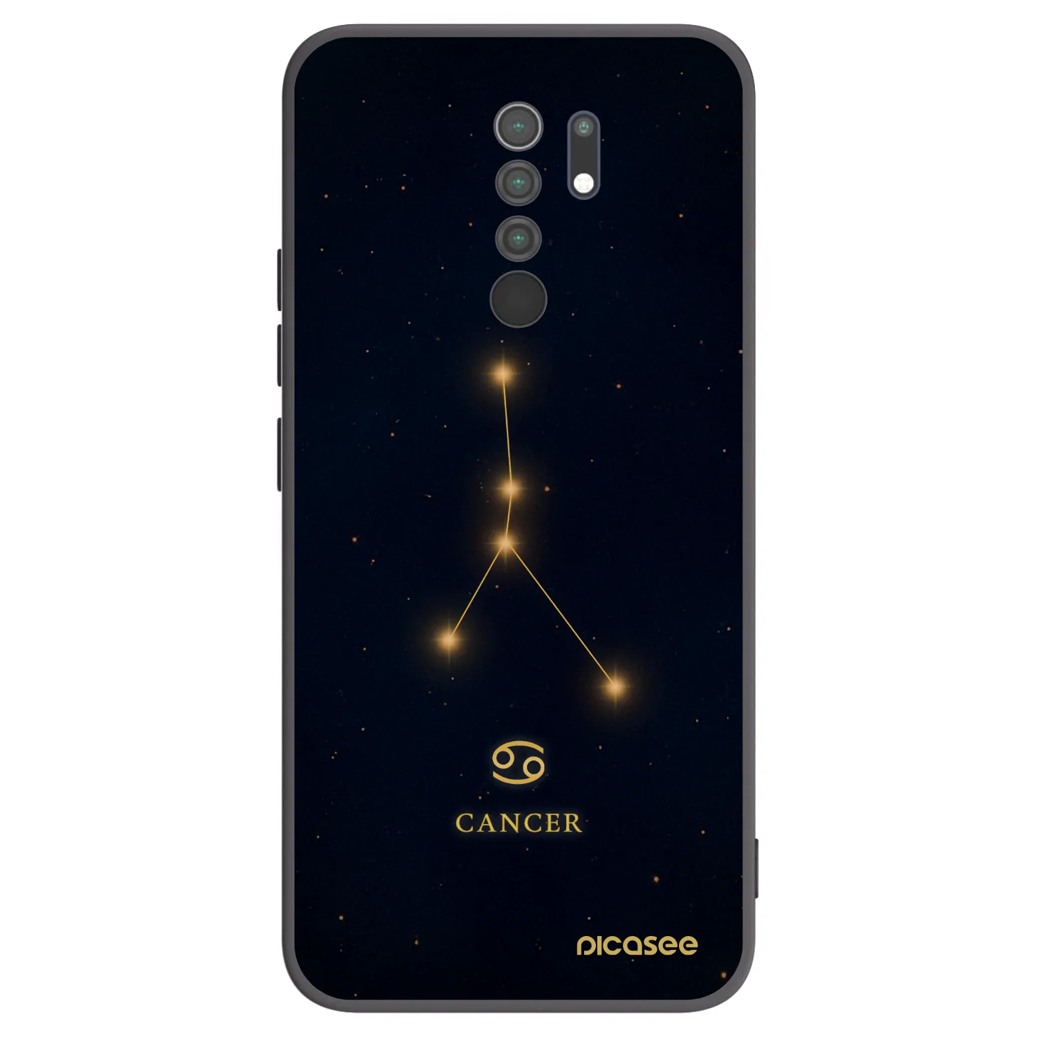 Picasee silikonski črni ovitek za Xiaomi Redmi 9 - CANCER