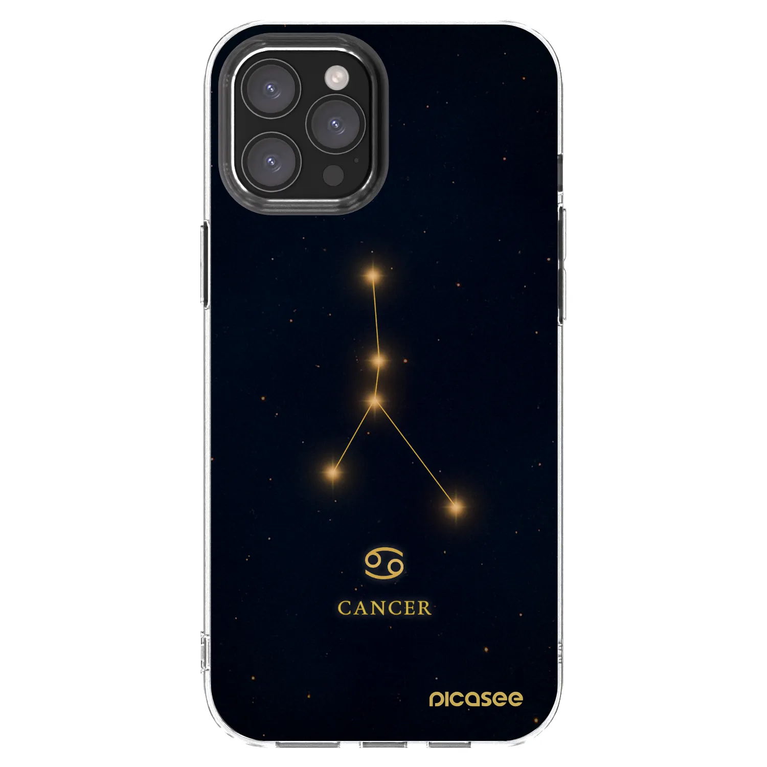 Picasee silikonski prozorni ovitek za Apple iPhone 12 Pro Max - CANCER